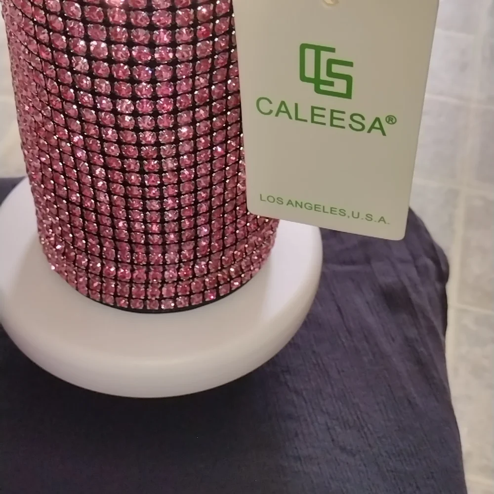 Elegant Pink Rhinestone Mini Bag - Picture 8 of 11